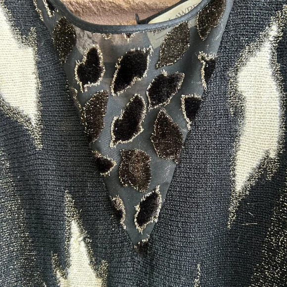 Jon Lawrence Vintage Black Angora Blend Sweater Size Large - Picture 8 of 10